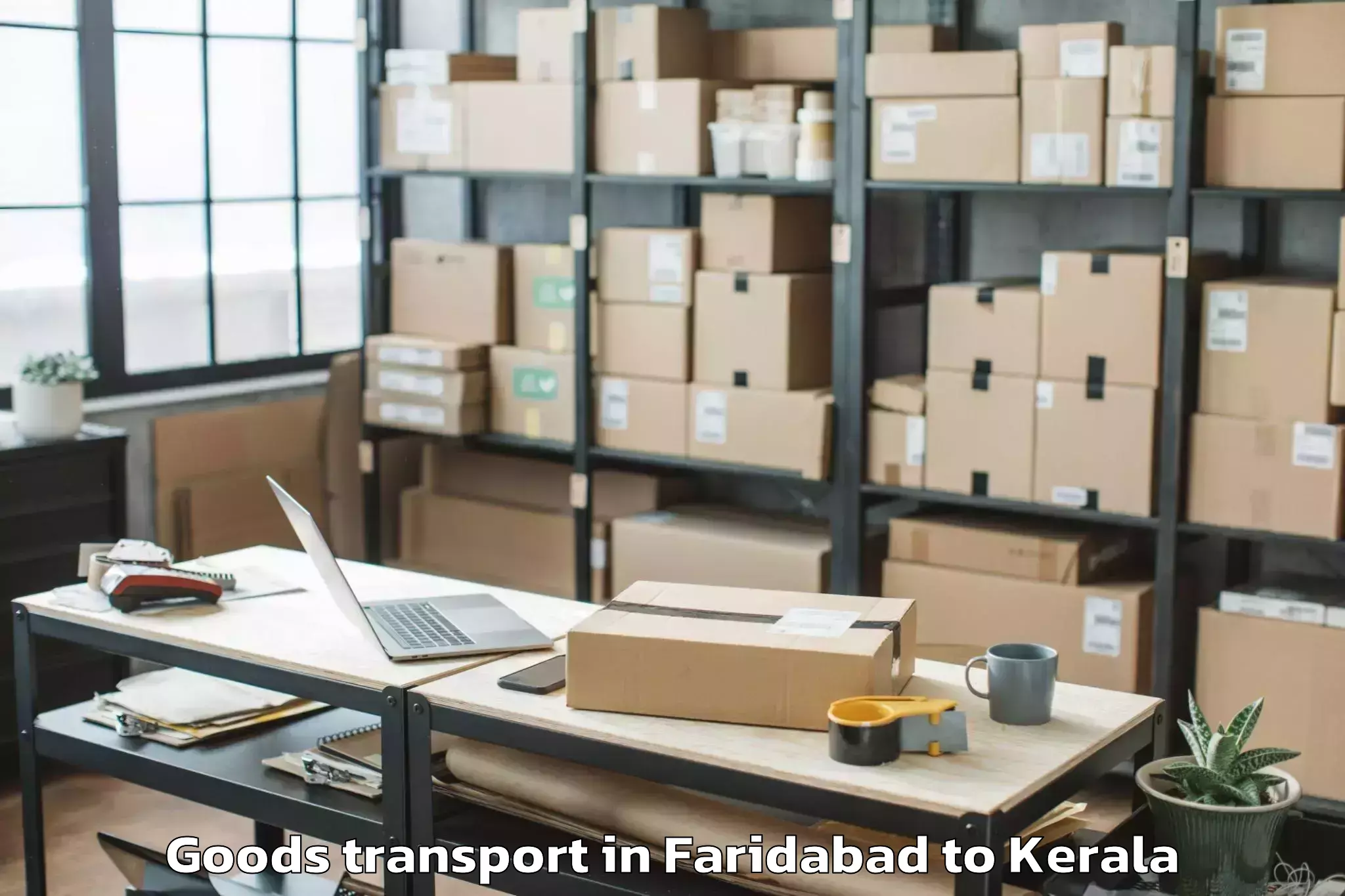 Top Faridabad to Kuttanad Goods Transport Available